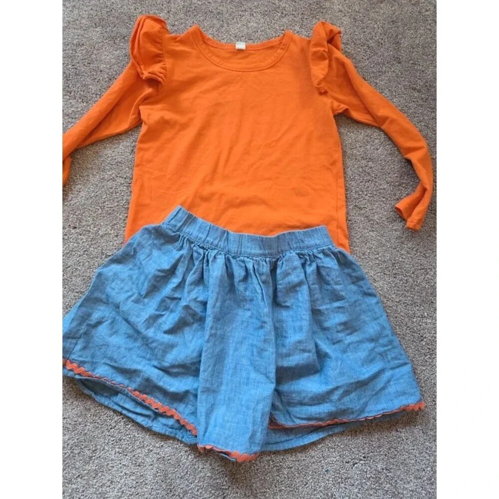Pumpkin - Thanksgiving day outfit - applique - embroidered